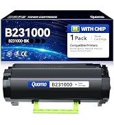 B231000 Black Toner Cartridge (with Chip) Replacement for Lexmark B231000 B241H00 Toner Compatibl...