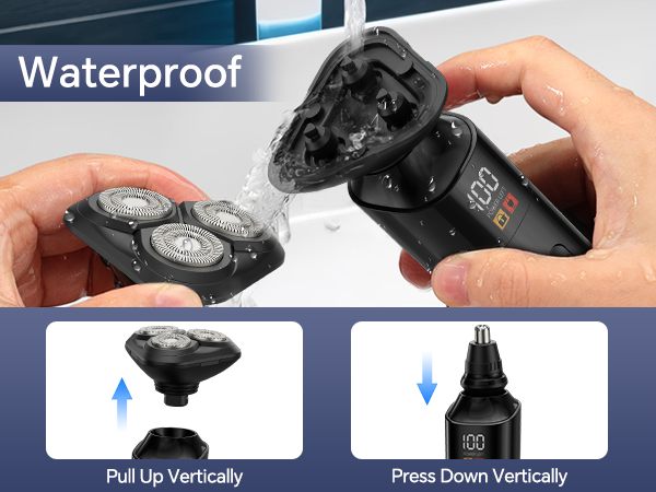 Waterproof 3D Rotary Shaving