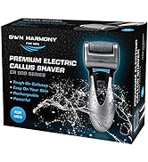 Electric Foot Callus Remover, Feet Scrubber: Own Harmony Rechargeable Mens Pedicure Tools Kit, Pr...