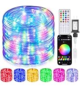 Hozplex 99ft Rope Lights for Outside, 300 LED String Light Outdoor Waterproof Plug in with Remote...