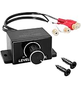 AMAKE Universal RCA Remote Amplifier Level Controller with Bass Control Knob and Sub Amp Volume C...