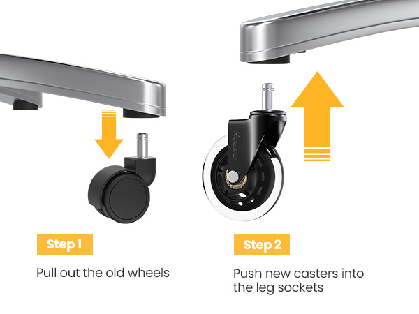 replacement wheels office chair