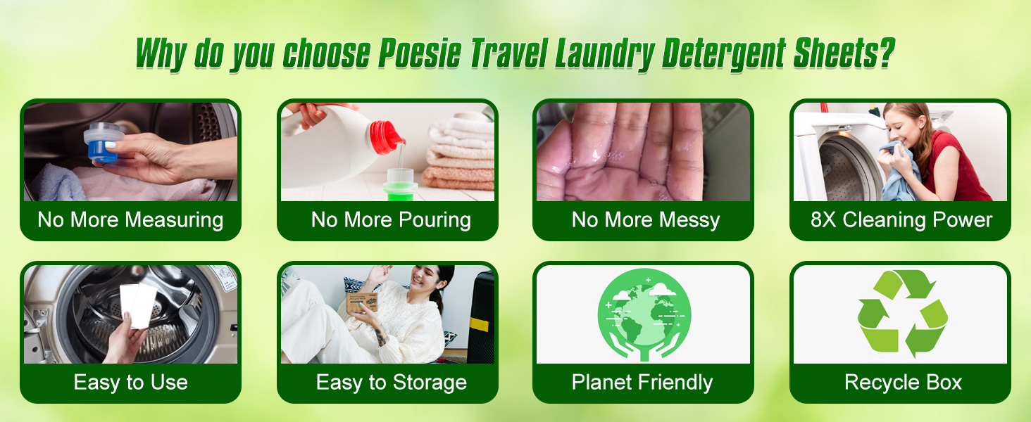why do you choose poesie laundry detergent sheets