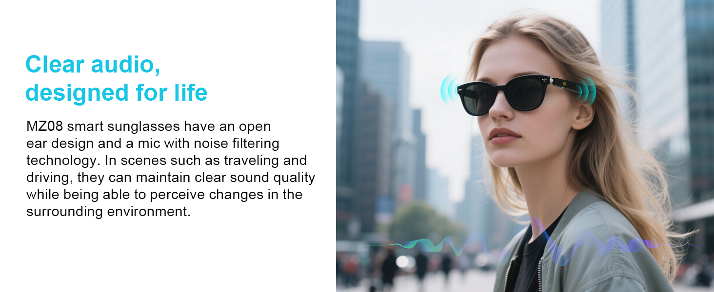 Clear Audio Glasses