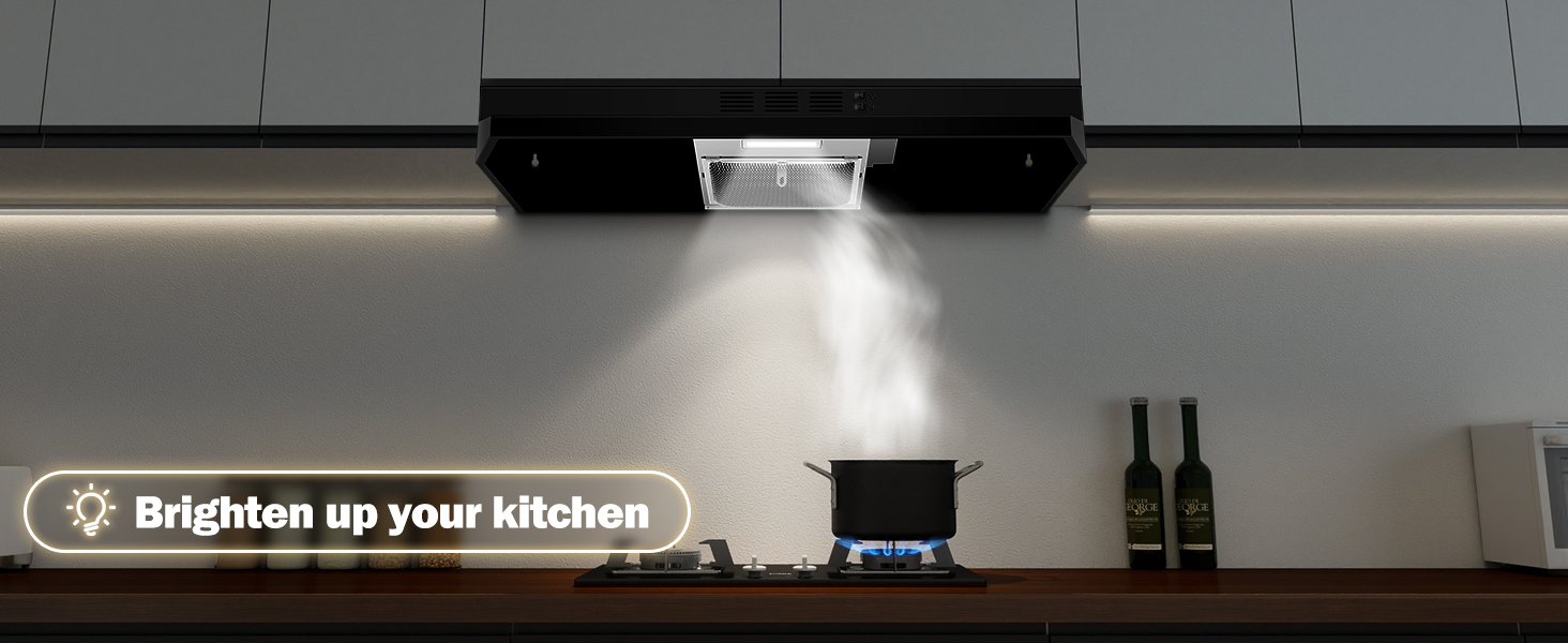 Energy-Saving LED Light for 30-Inch Range Hood