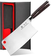 imarku Cleaver Knife 7 Inch Meat Cleaver, Japanese High Carbon Stainless Steel Butcher Knife with...