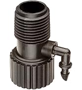 Rain Bird RISMAN1S Drip Irrigation Riser Adapter Drip and Sprinkler Watering, 1/2" Female Pipe Th...