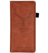 Menesia Checkbook Cover for Men & Women RFID Leather Check Book Holder Wallet