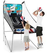 SPORFIT Electronic Basketball Arcade Game, Dual Shot Basketball Game Machine with 8 Game Modes, 4...