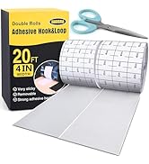 20ft x 4 Inch Heavy Duty Adhesive Hook and Loop Tape, Multi-Purpose Hook and Loop Strips for Hang...