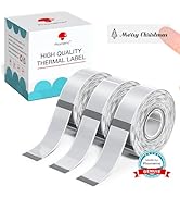 Phomemo D30 Label Tape, for D30 D35 Q30 Q30S Label Maker, Black on Transparent Clear Sticker Ther...