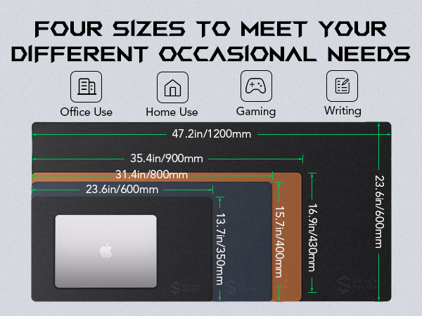 Black Shark gaming keyboard mouse pads, computer office mats,