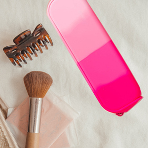 pink pencil pouch