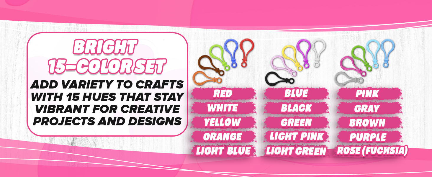 plastic clasp plastic keychains for crafts plastic key ring lobster claw clip backpack clip