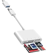 Fubiaofei SD Card Reader, 5 in 1 USB USB-C Dual Connector to SD/TF/CF/Micro SD/XD/MS Multi Memory...