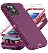 YKHJKLEC for iPhone 13 Case/iPhone 14 Case, Military Grade 3 in 1 Heavy Duty Shockproof/Drop Proo...