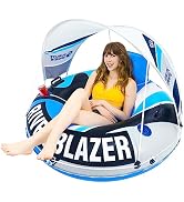 2023 New & Upgraded Sunlite Sports Heavy Duty River Tube Inflatable, Premium Water Float to Loung...