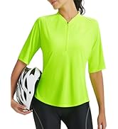 baleaf Women's Cycling Jersey Half Sleeve Bike Shirts Quick Dry Half Zip Biking Tops UPF 50+ Pock...