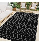 Smiry Waterproof Outdoor Rug 5x8 ft, Camping Reversible Plastic Straw Patio Rugs, Outdoor Indoor ...