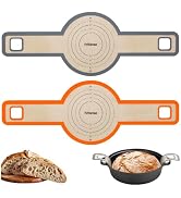 Sourdough Silicone Bread Sling - Non-Stick & Easy Clean Silicone Bread Mat for Dutch Oven. Reusab...