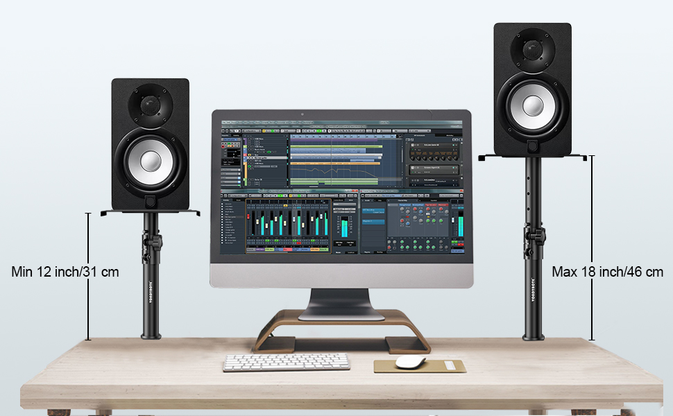 desk speaker stand