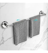 Adjustable Suction Cup Towel Bar for Bathroom Wall,14.6Inch~24 Inch Towel Racks for Bathroom,Stai...