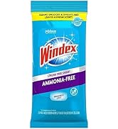 Windex Ammonia-Free Glass Wipes, Pre-Moistened Glass and Surface Wipes Clean and Provide a Streak...