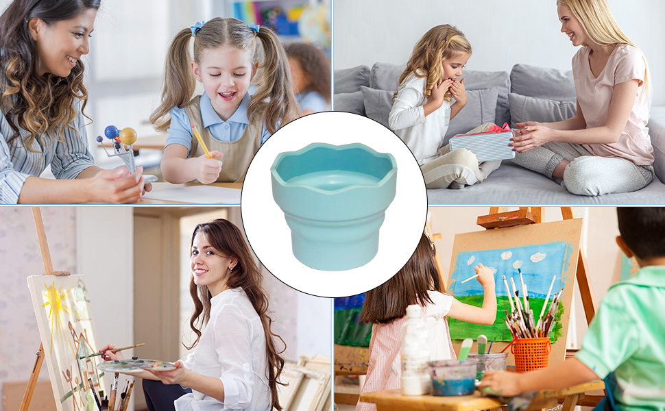 Collapsible Paint Brush Washer