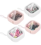 Chfory Hair Tie Organizer, Small Portable Hair Accessories Storage Can Be Stackable Or Hung On Th...