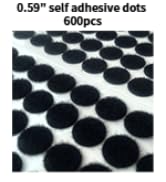 black self adhesive dots