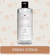 Castle Soap All-Purpose Castile Soap | Multi-Use Gentle Cleanser for Hair, Body, Hands, & Home | ...