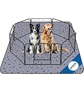 Fostanfly Non-Slip Washable Pee Pads for Dogs, 2 Pack Large 63"x63" Ultra-Absorbent and Leak-Proo...