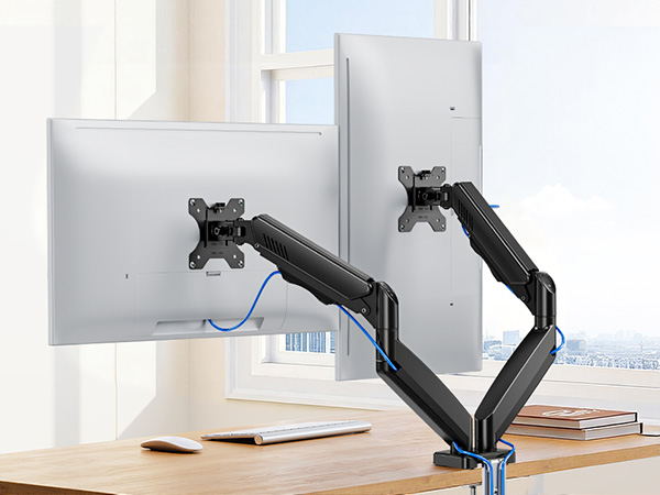 dual monitor arm