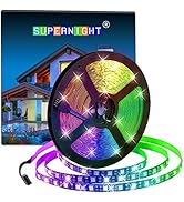 SUPERNIGHT - 5050 RGB LED Strip Lights-32.8ft 600 LEDs 60Leds/M, DC 24V Color Changing LED Lights...