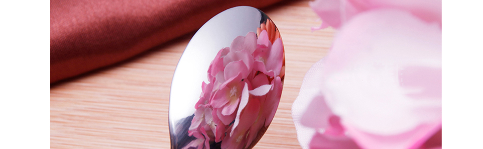 Mirror reflection polishing spoon
