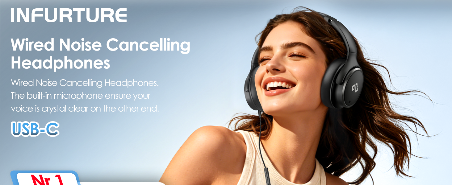 wired noise cancelling headphones
