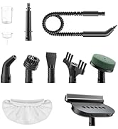 12Pcs Steam Cleaner Accessories Kit–Compatible with TEEVOGO Handheld Steam Cleaner, Steamer Attac...