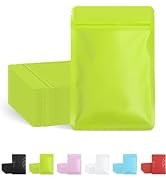 100 Pack Resealable Packaging Bags for Small Business Double-Sided Color Smell Proof Bags for Foo...
