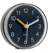 mooas 2WAY Silent Waterproof Bathroom Clock, Shower Clock, Wall Clock, Silent Non-Ticking Battery...