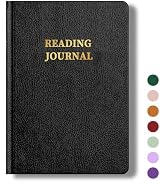 TSFPapier Reading Journal Book Lovers Gifts Book Journal Hardcover Leather For Readers Review and...