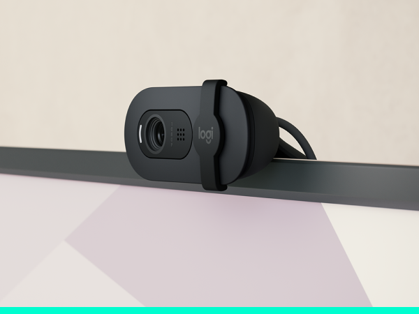 brio 101 hd 1080p webcam for video calls, gaming and streaming