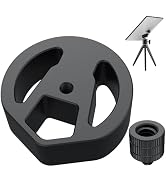 CAMWAY Starlink Mini Tripod Adapter - Aluminum Alloy Tripod Adapter 1/4"-20 and 3/8"-16 Threads, ...
