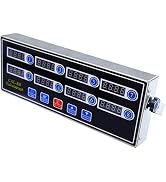 EVEDMOT Commercial 8 Channels Digital Kitchen Timer, Stainless Steel Calculagraph Timer with Loud...