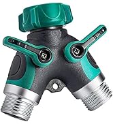 Hose Splitter 2 Way Heavy Duty, Garden Hose Splitter, Water Hose Splitter,Y Connector Garden Hose...
