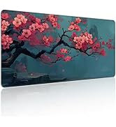 Waterproof Large Gaming Mouse Pad 31.5x15.7 Inch, XXL Mousepad with Non-Slip Rubber Base & Stitch...