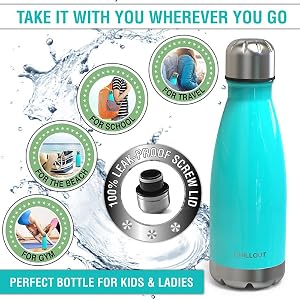 Stainless Steel Water Bottle for Boys and Girls