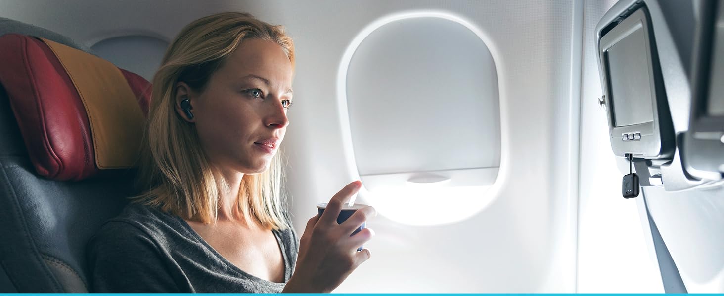 MEE audio Connect Air In-Flight Bluetooth Wireless Audio Transmitter Adapter for AirPods