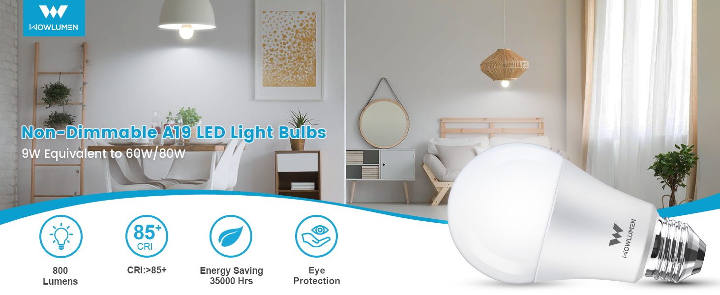 WOWLUMEN A19 LED BULBS