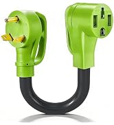 30 Amp to 50 Amp RV Adapter Cord, NEMA TT-30P Male to 14-50R Female Electrical Power Dogbone,for ...