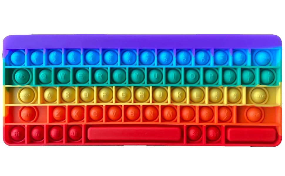 Pop Silicone Popper Toy Anxiety Stress Reliever Relief Autism Learning Materials Game Gift for Kids